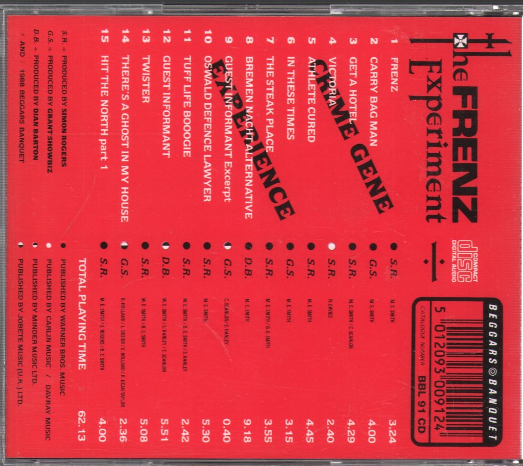 Fall - Frenz Experiment - Cd