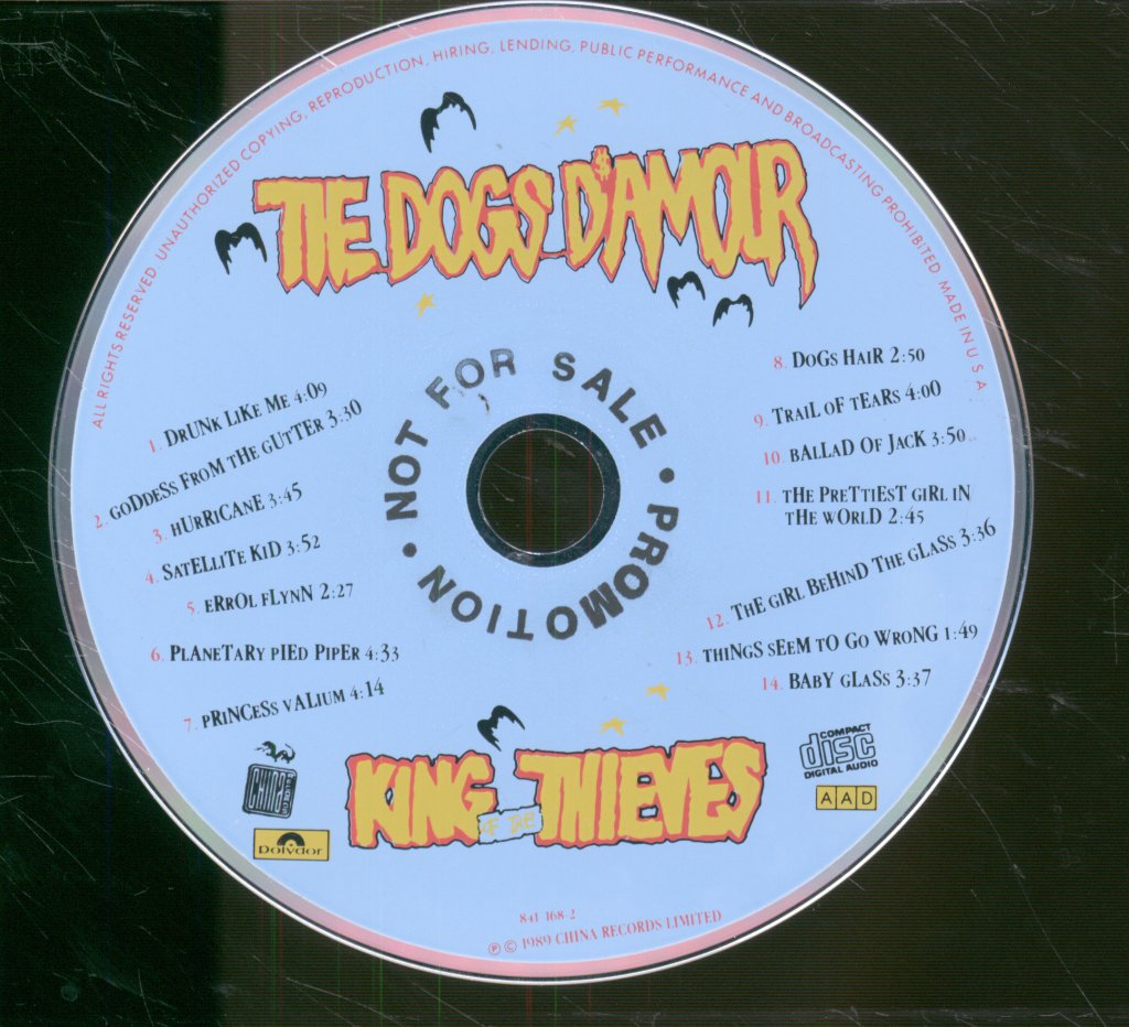 Dogs D'amour - King Of The Thieves - Cd