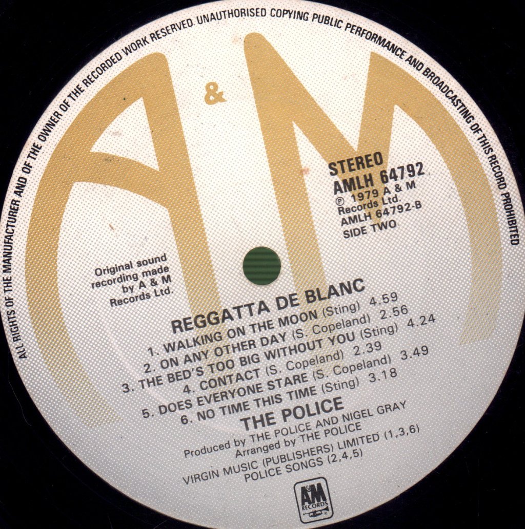 Police - Reggatta De Blanc - Lp