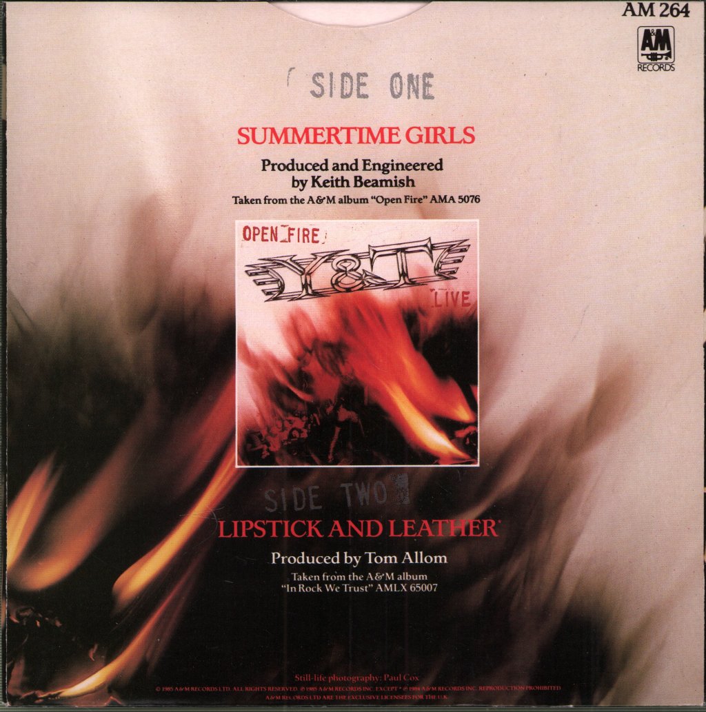 Y&T - Summertime Girls - 7 Inch