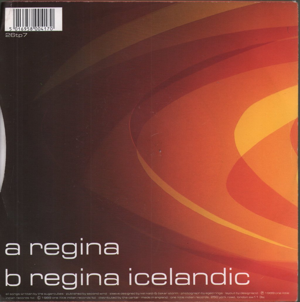 Sugarcubes - Regina - 7 Inch