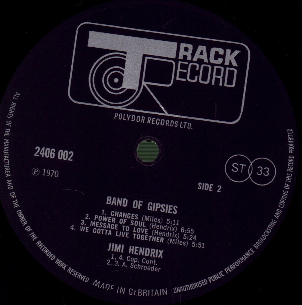 Jimi Hendrix - Band Of Gypsies - Lp