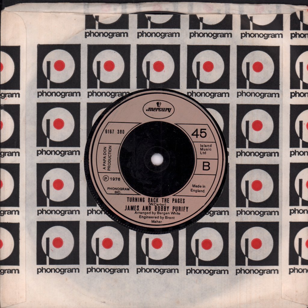 James And Bobby Purify - Morning Glory - 7 Inch