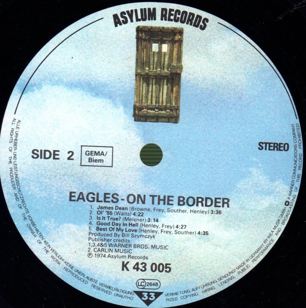 Eagles - On The Border - Lp
