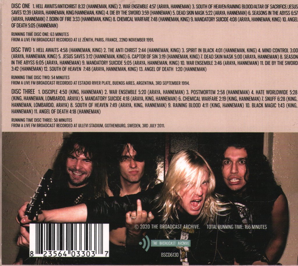 Slayer - Archives (Classic Live Transmissions) - Cd Set