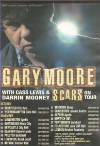 Gary Moore - Scars - Flyer