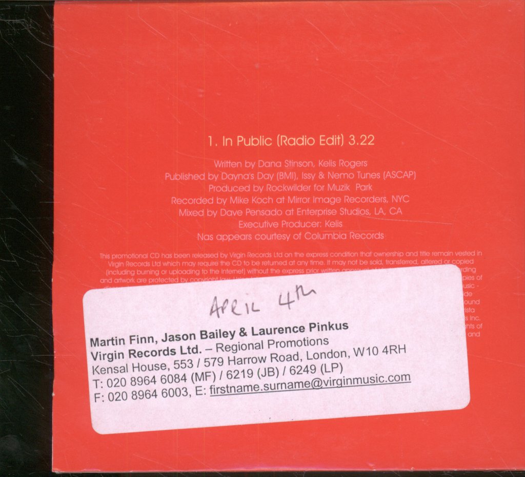 Kelis - In Public - Cd