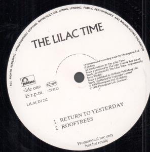 Lilac Time - Return To Yesterday - 12 Inch