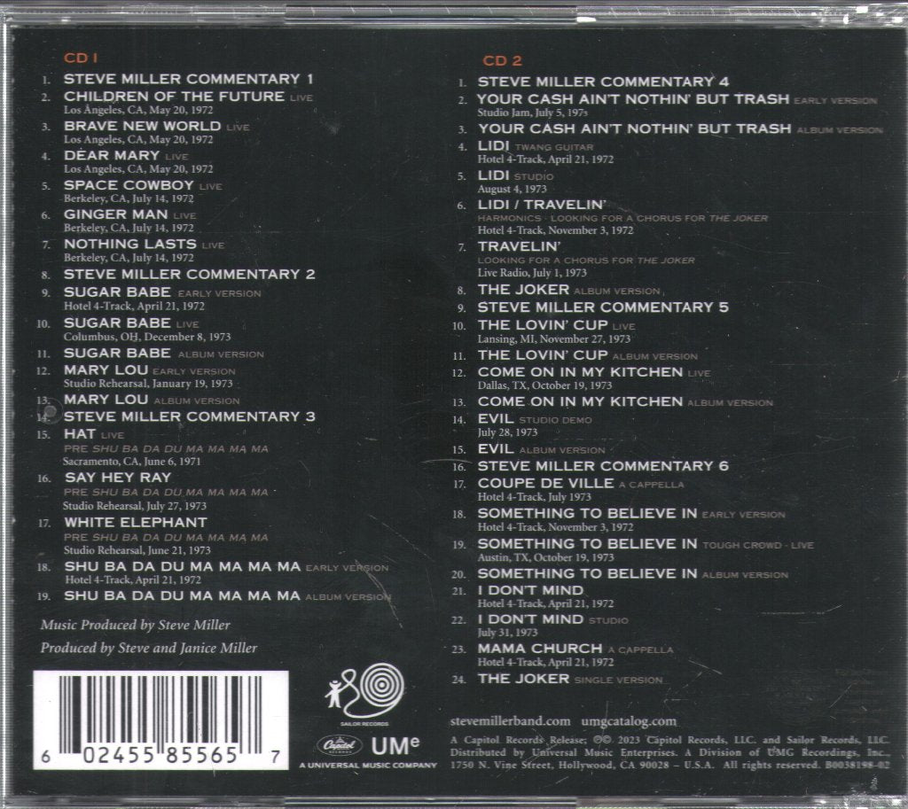 Steve Miller Band - J50: The Evolution Of The Joker - Double Cd
