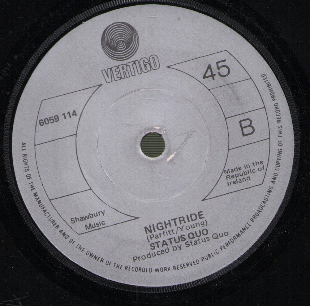 Status Quo - Down, Down - 7 Inch