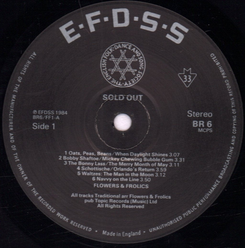 Flowers And Frolics - Sold Out - Lp