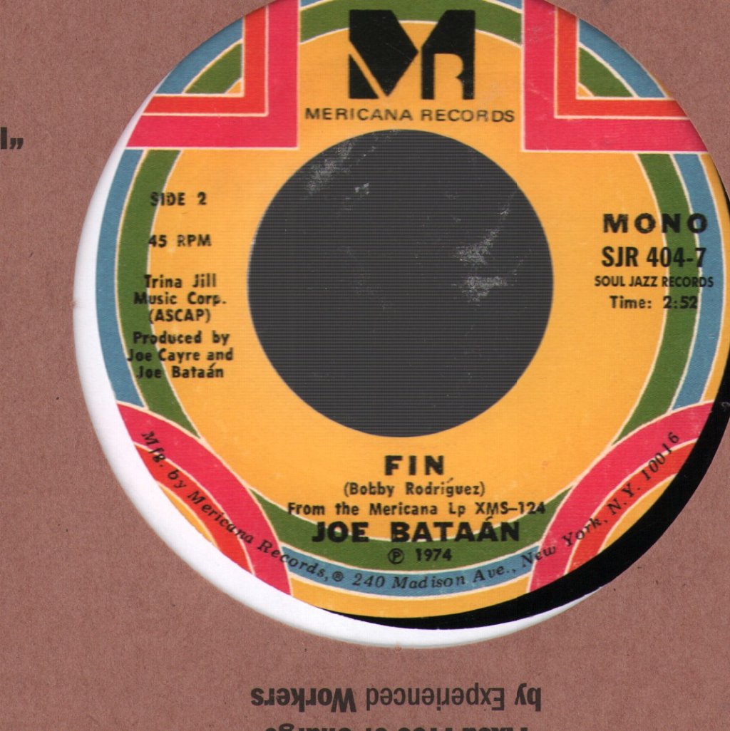 Joe Bataan - Aftershower Funk - 7 Inch