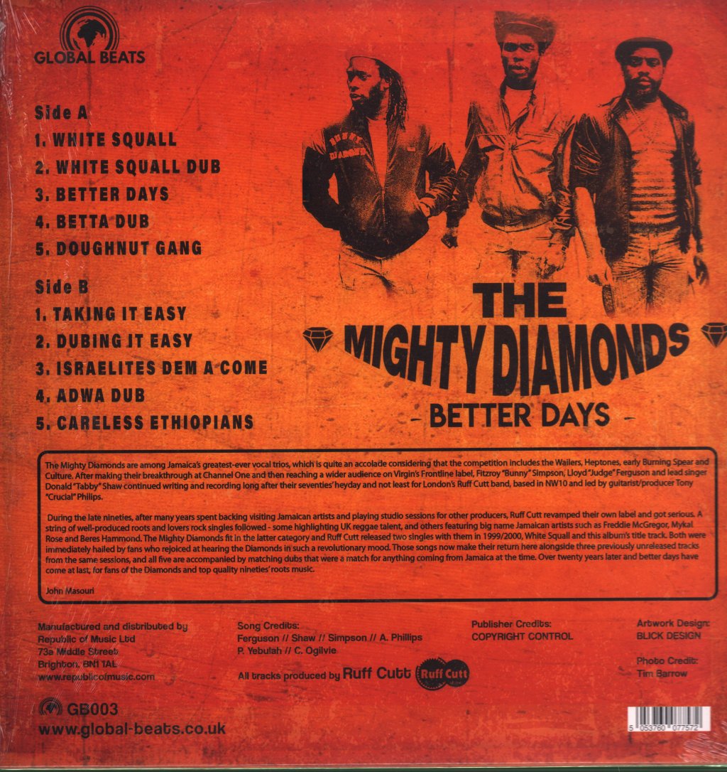 Mighty Diamonds - Better Days ( The Lost Album Of The 90's ) - Lp