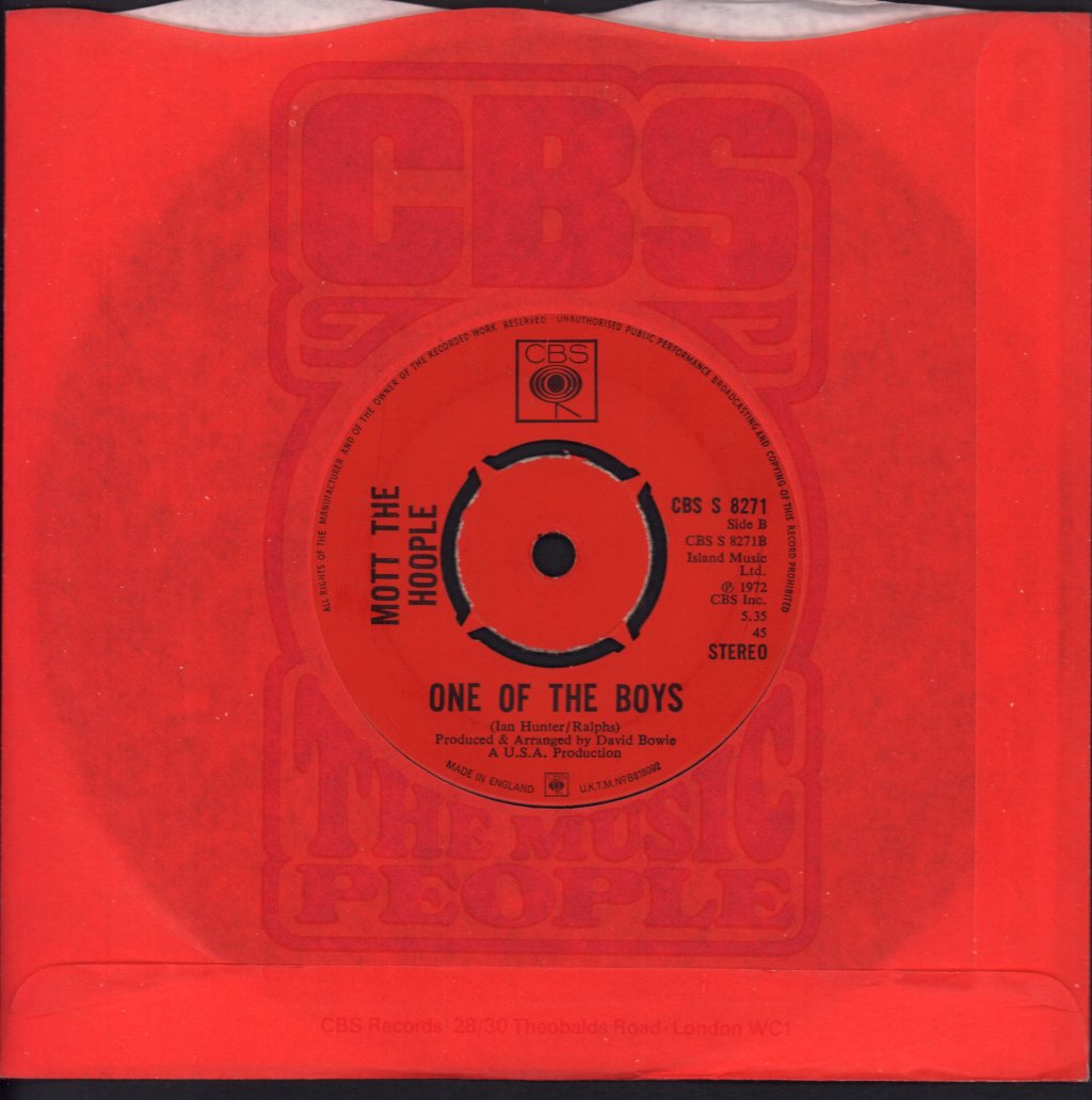Mott The Hoople - All The Young Dudes - 7 Inch