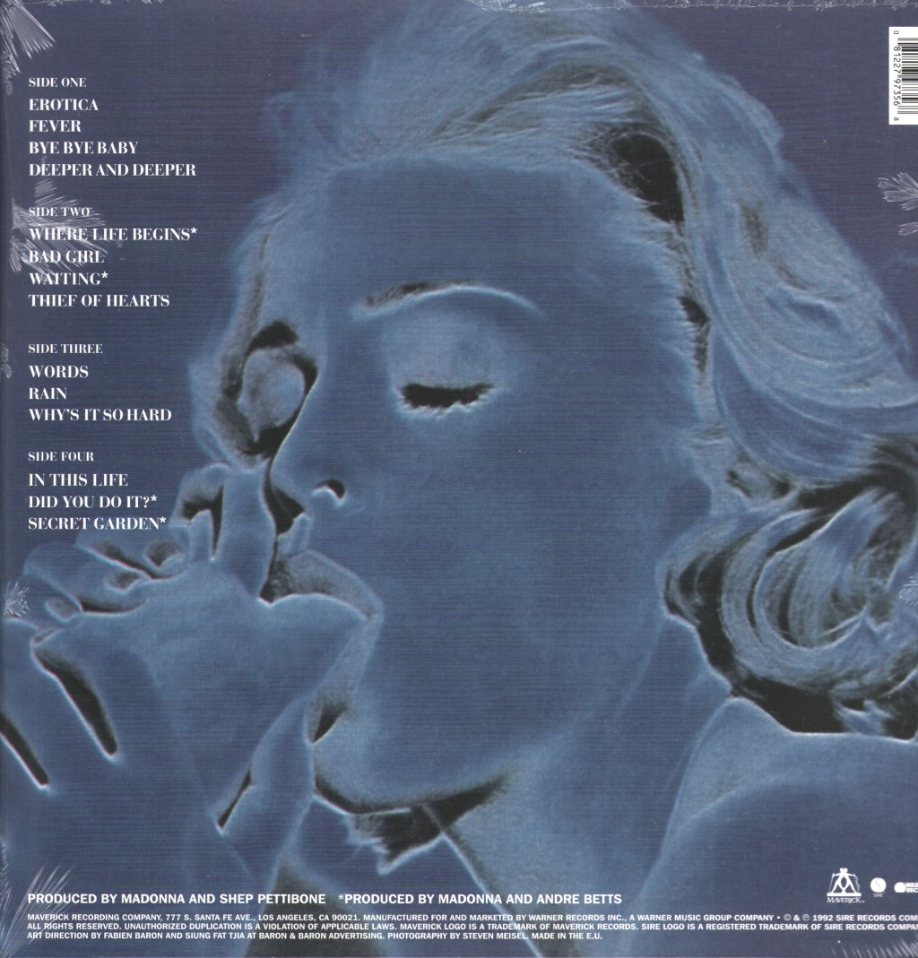 Madonna - Erotica - Double Lp