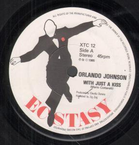 Orlando Johnson - With Just A Kiss - 7 Inch