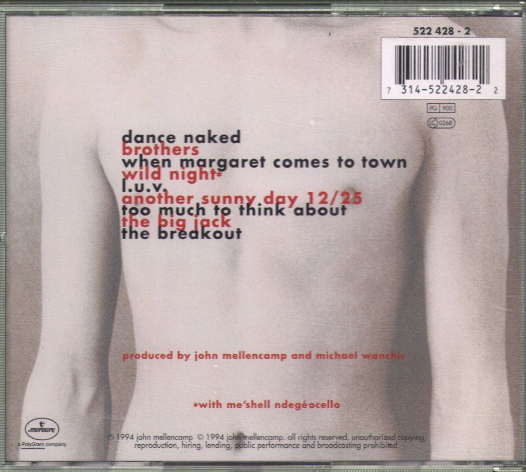 John Cougar Mellencamp - Dance Naked - Cd