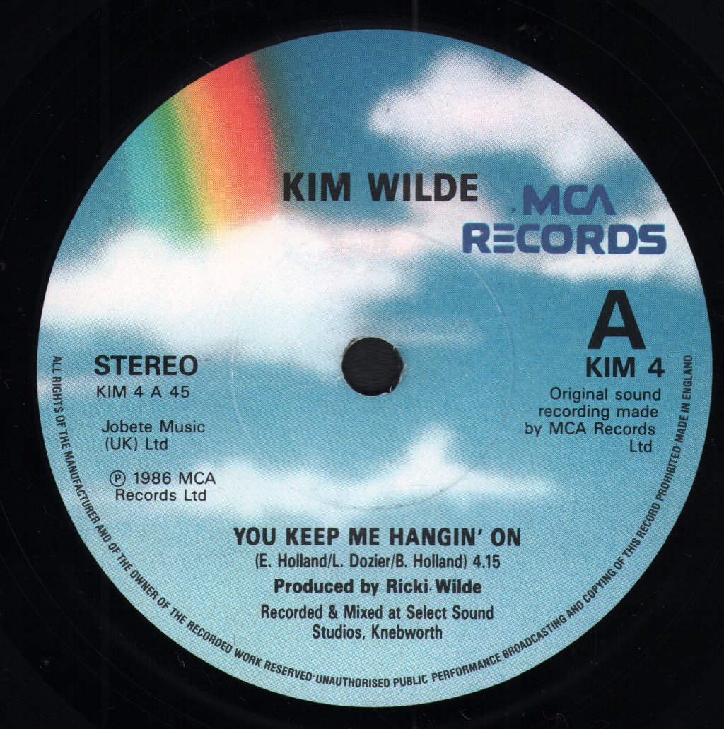 Kim Wilde - You Keep Me Hangin On - 7 Inch