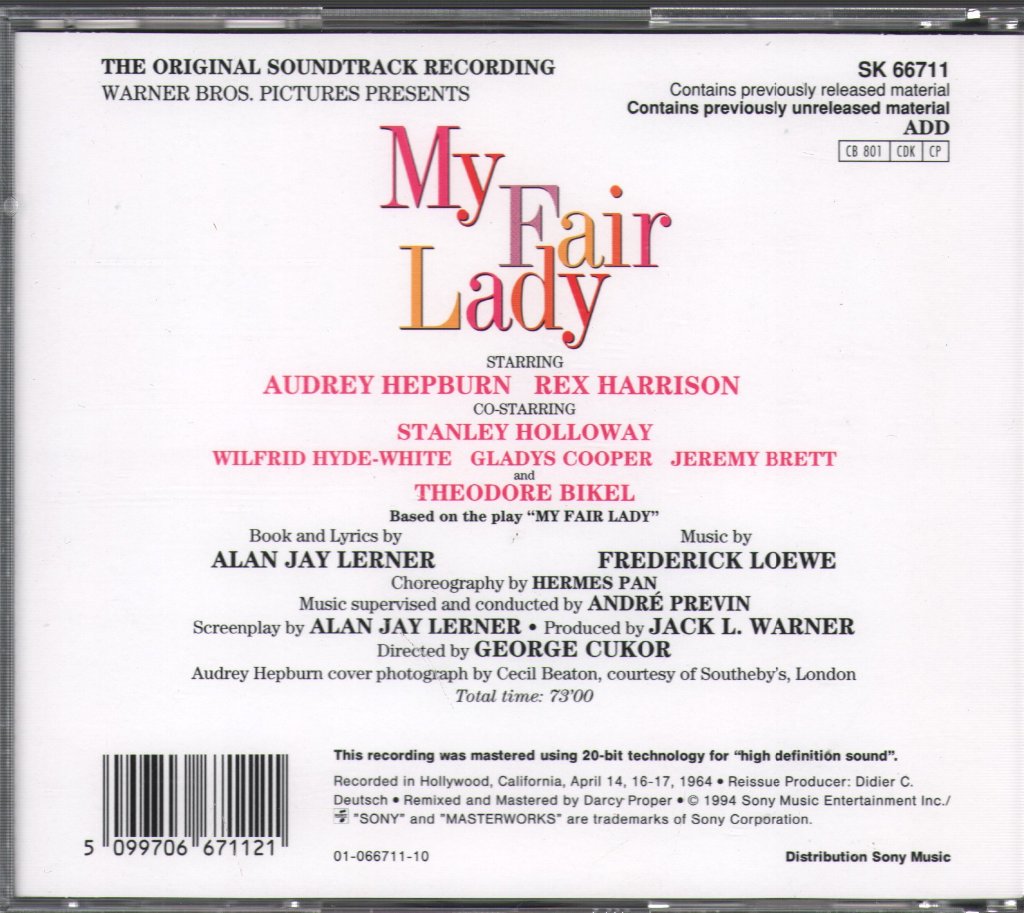 My Fair Lady - Original Soundtrack - Cd