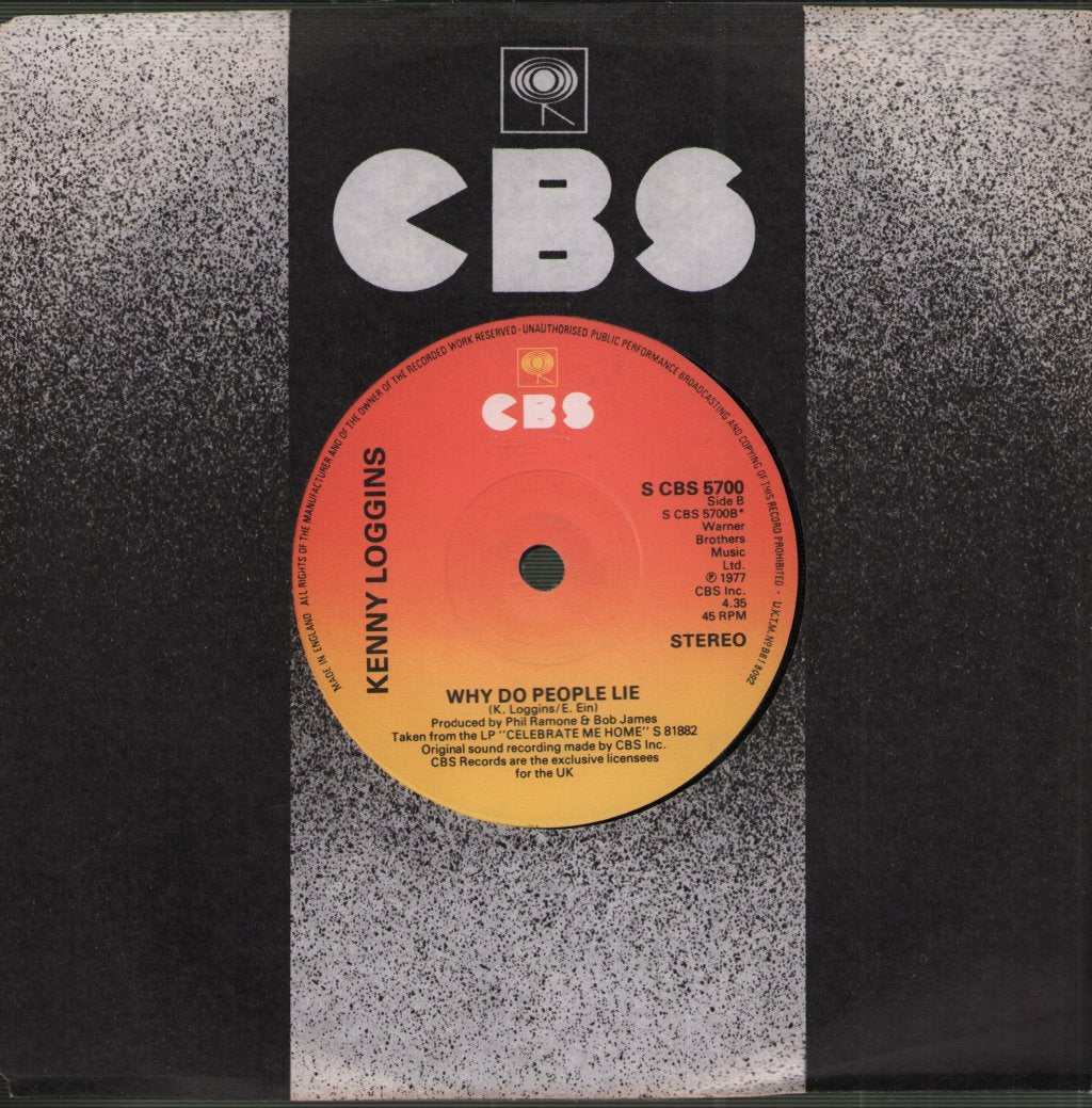 Kenny Loggins - Celebrate Me Home - 7 Inch