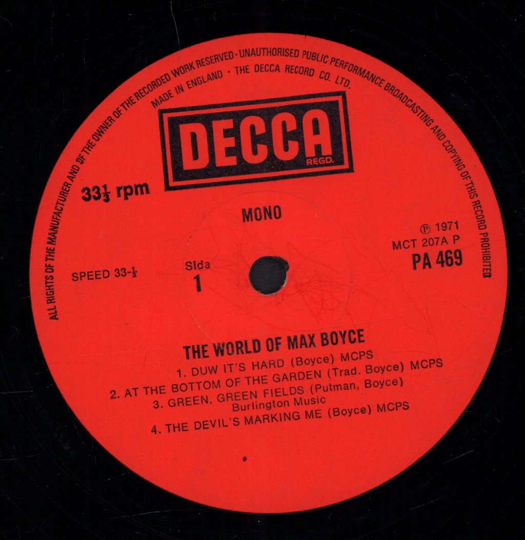 Max Boyce - World Of - Lp