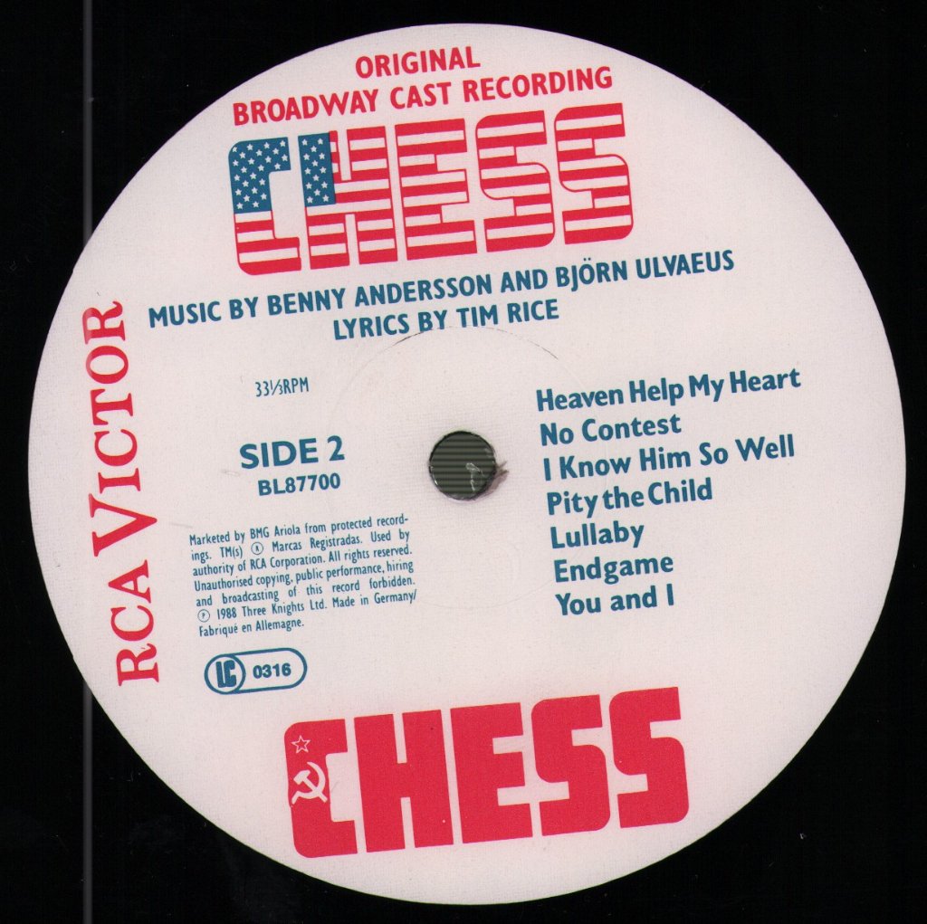 Chess - Chess (Original Broadway Cast Recording) - Lp