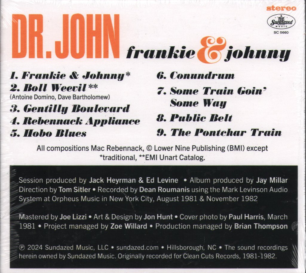 Dr. John - Frankie & Johnny - Cd