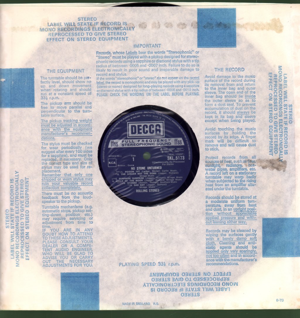 Rolling Stones - No Stone Unturned - Lp