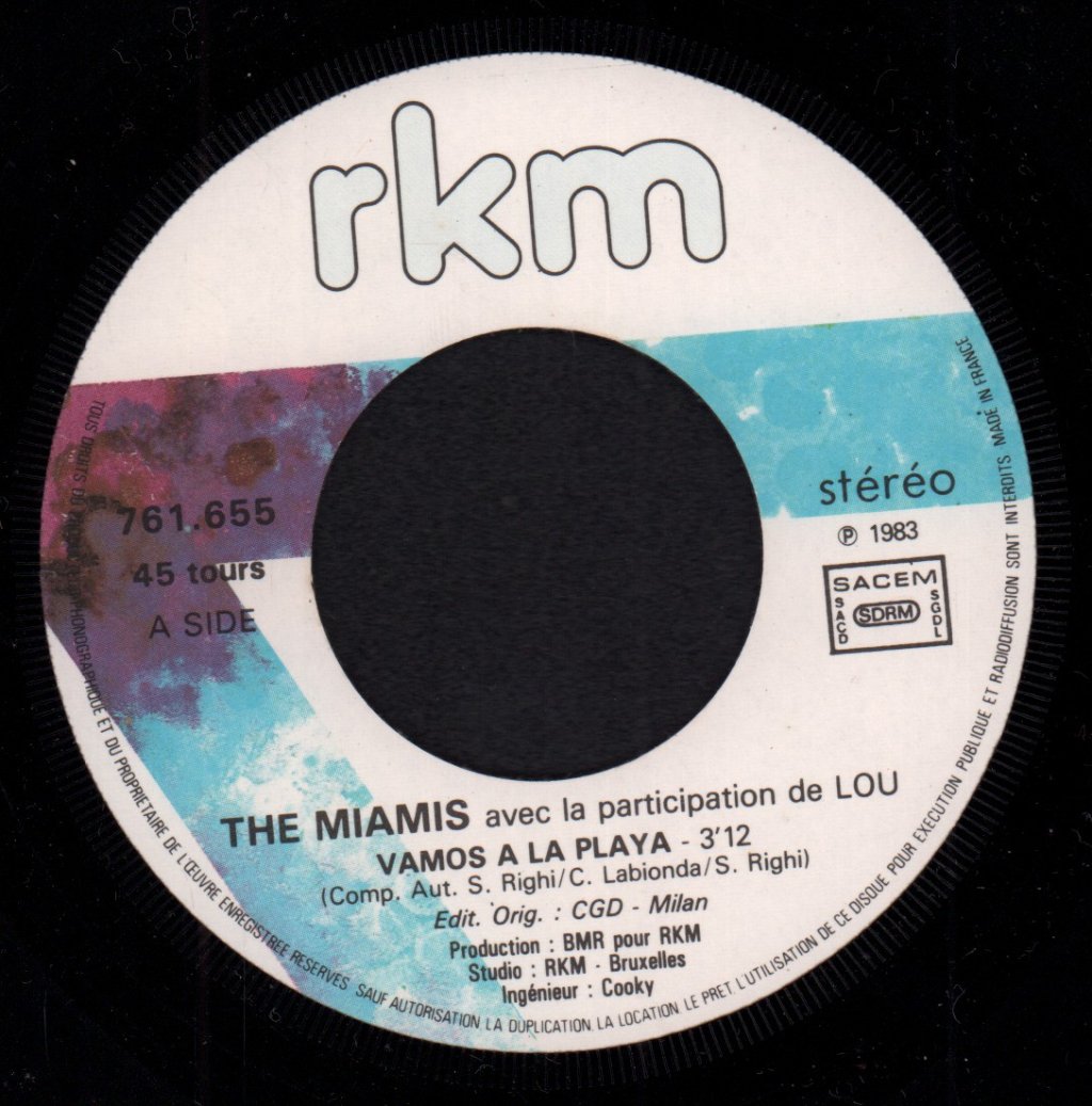 Miamis Featuring Lou - Vamos A La Playa - 7 Inch