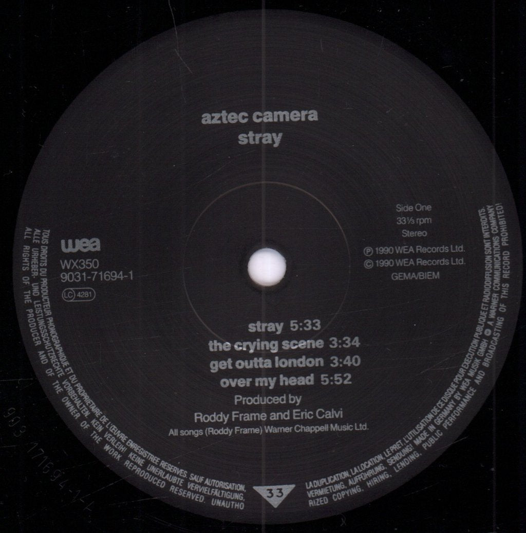 Aztec Camera - Stray - Lp