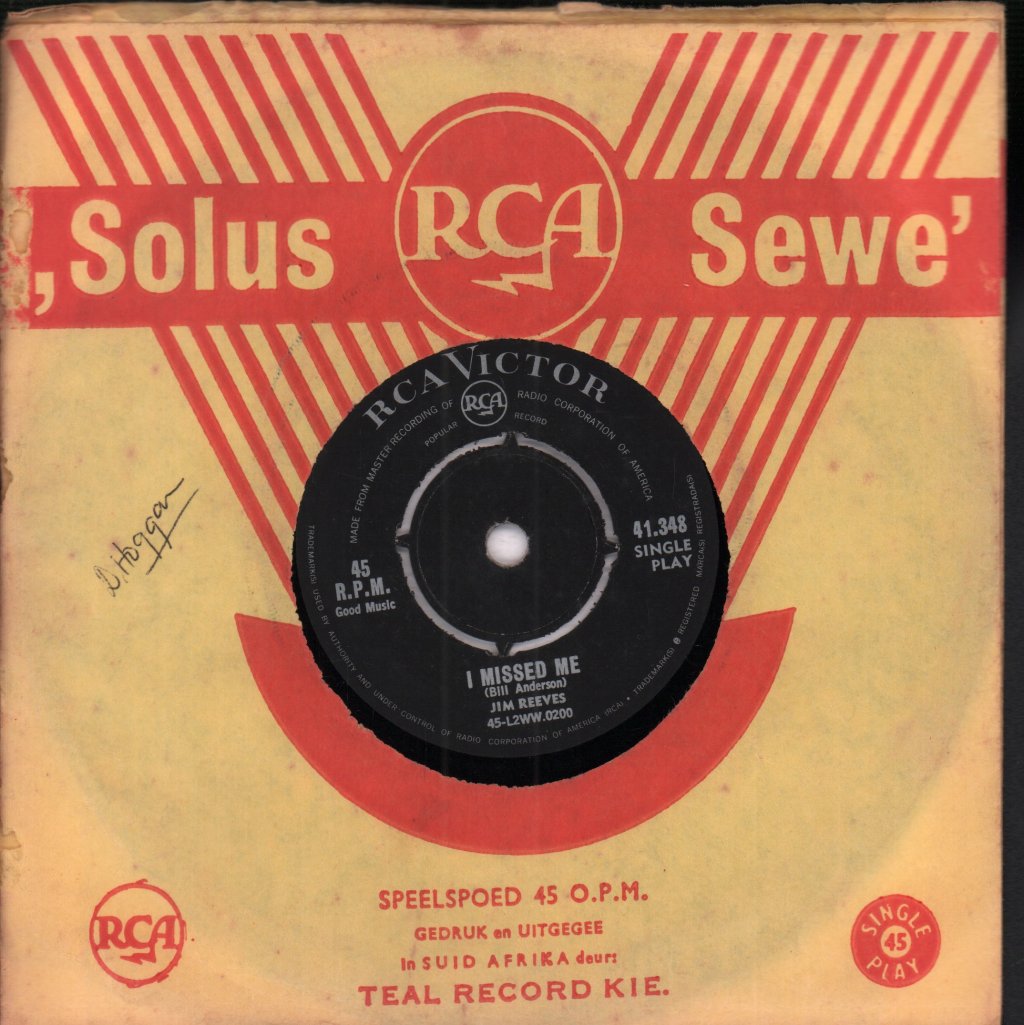 Jim Reeves - Am I Losing You - 7 Inch