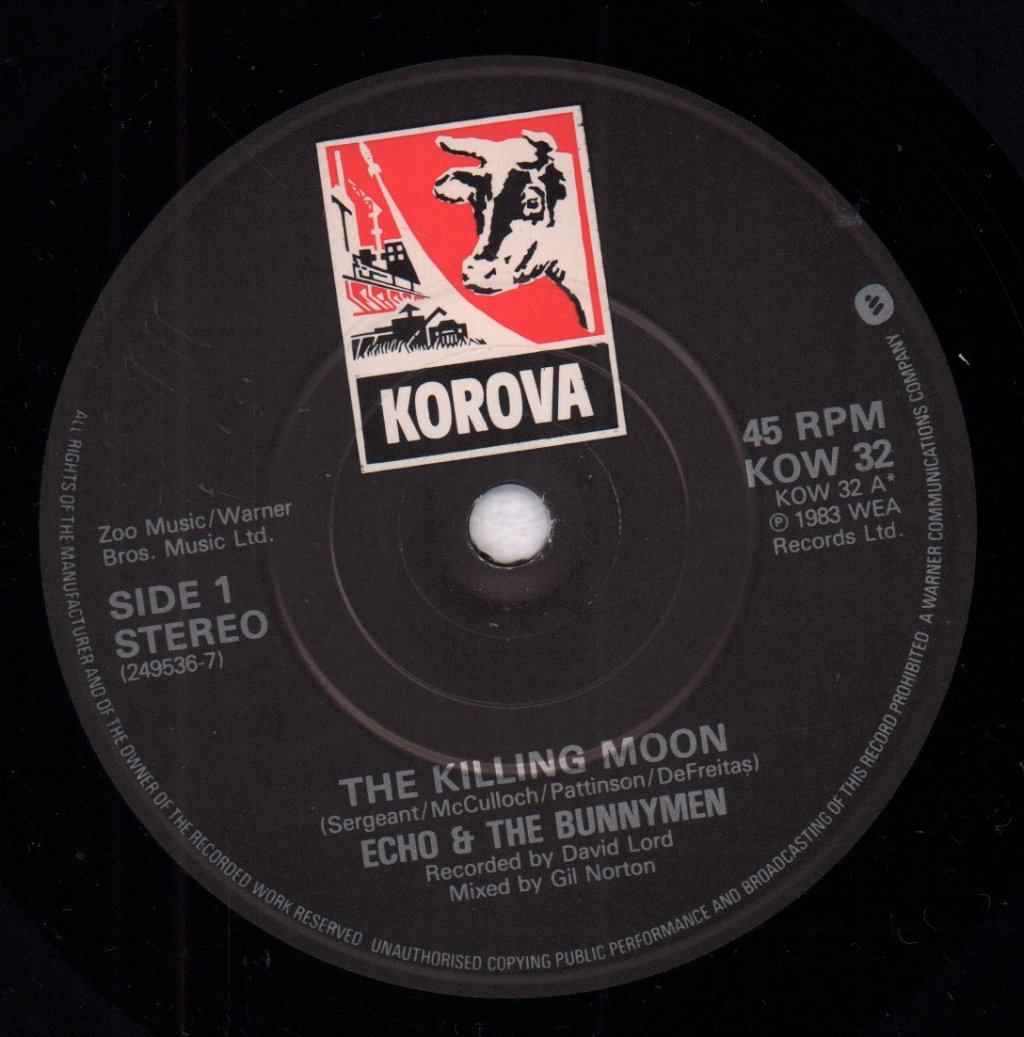 Echo And The Bunnymen - Killing Moon - 7 Inch