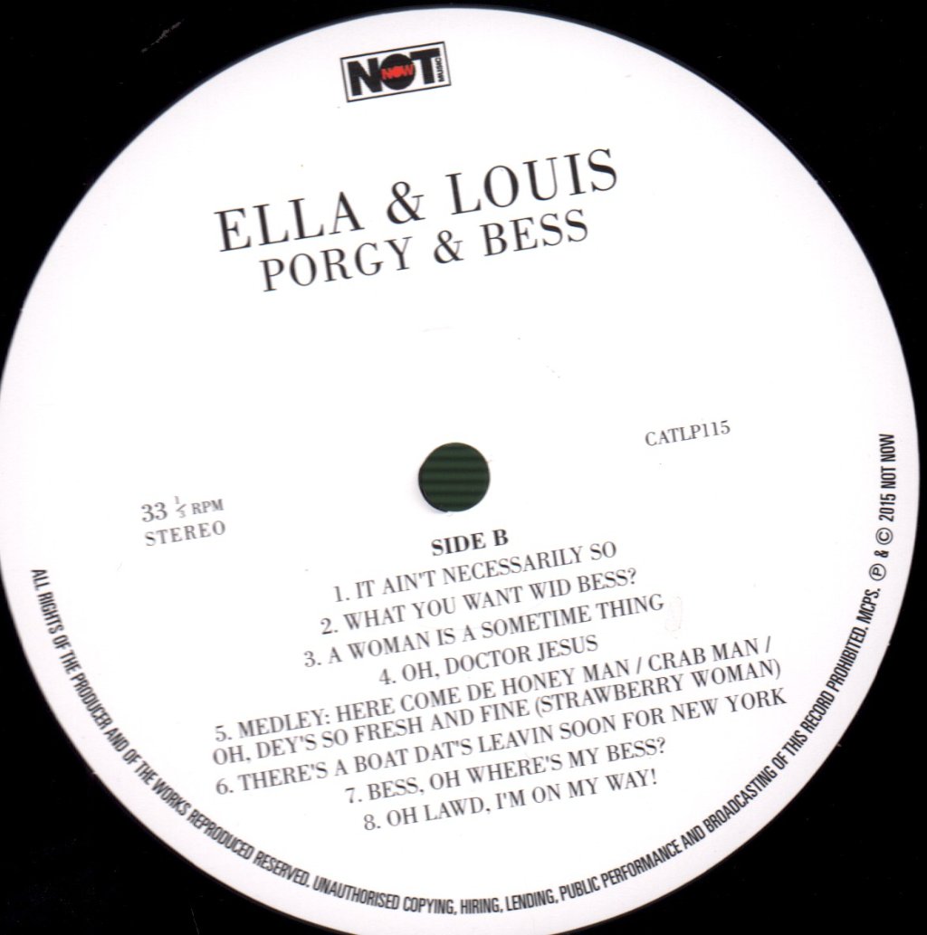 Ella Fitzgerald And Louis Armstrong - Porgy and Bess - Lp