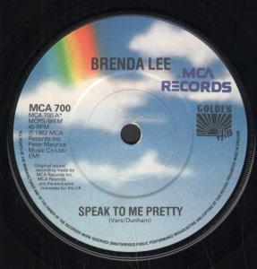 Brenda Lee - Speak To Me Pretty - 7 Inch
