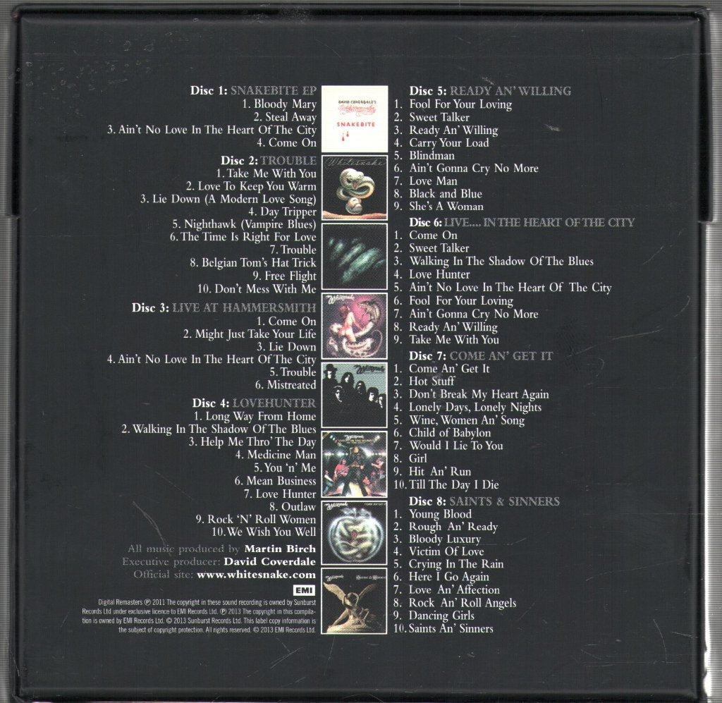 Whitesnake - Little Box 'O' Snakes (The Sunburst Years 1978-1982) - Cd Set