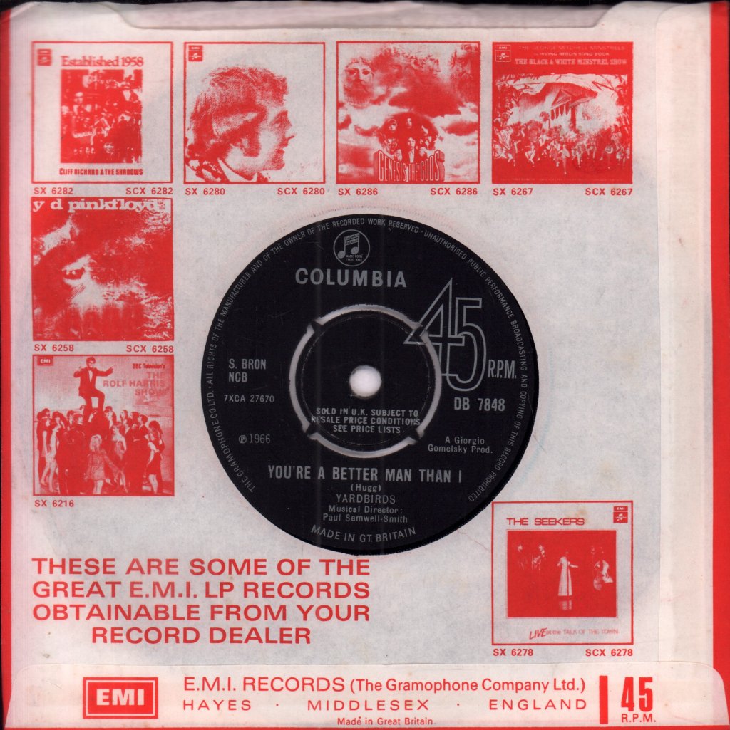 Yardbirds - Shapes Of Things - 7 Inch