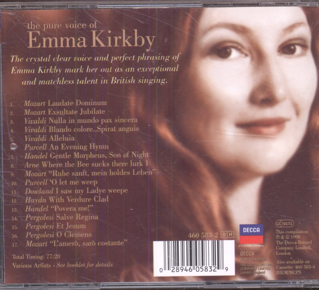 Emma Kirkby - Pure Voice Of Emma Kirkby - Cd