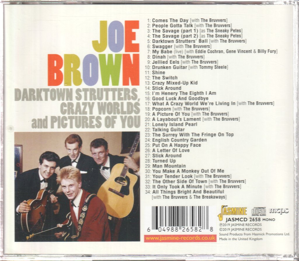Joe Brown And The Bruvvers - Darktown Strutters, Crazy World And Pictures Of You - Cd
