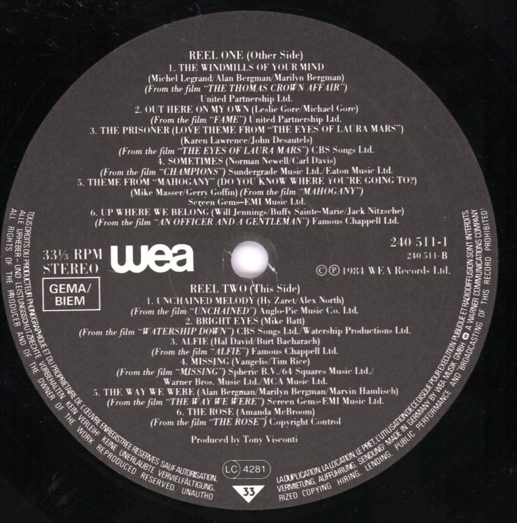 Elaine Paige - Cinema - Lp