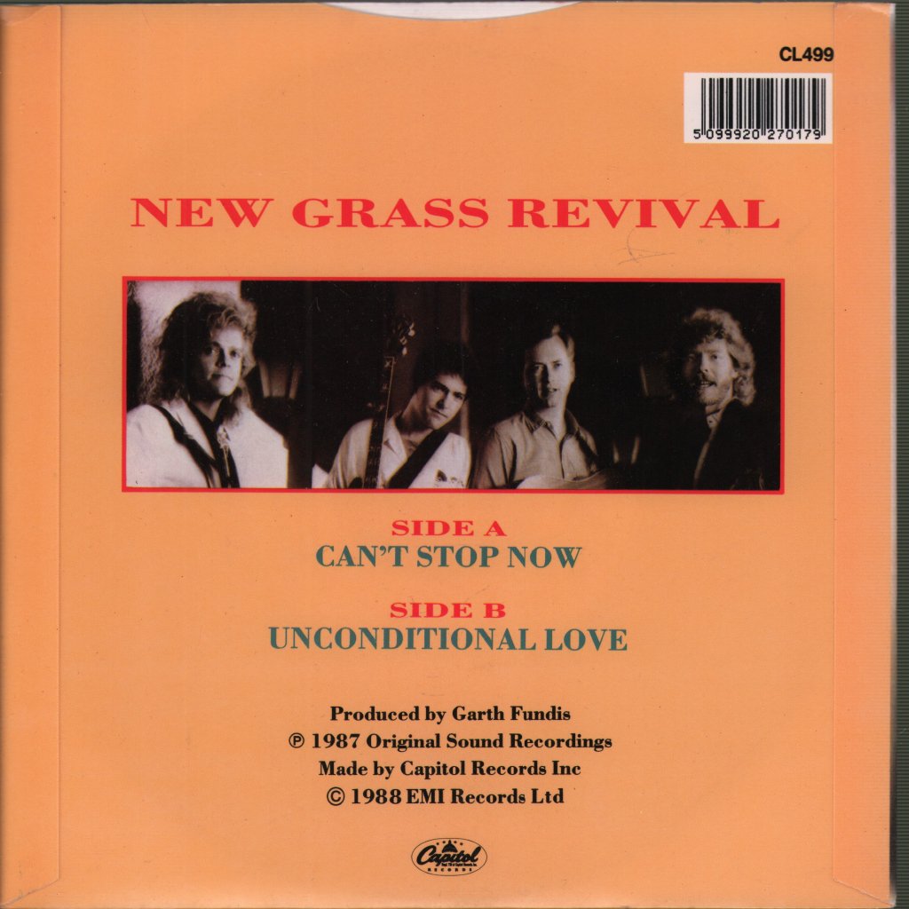 New Grass Revival - Can't Stop Now - 7 Inch