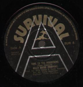 Billy Bates Company - Take To The Mountains - 7 Inch