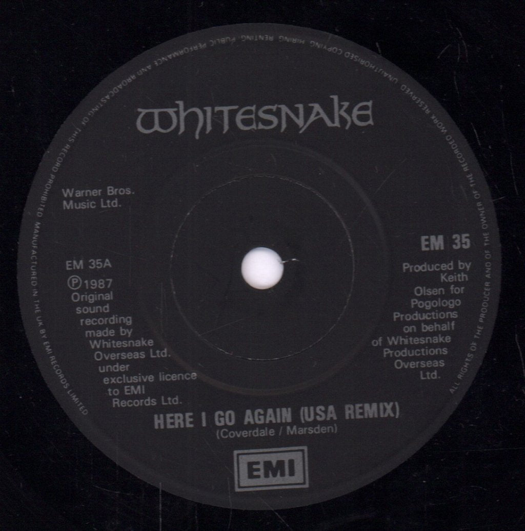 Whitesnake - Here I Go Again - 7 Inch