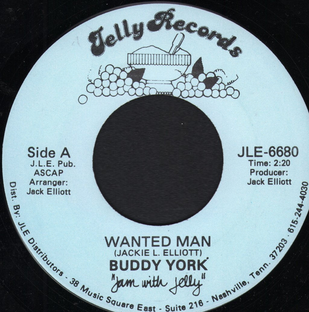 Buddy York - Wanted Man - 7 Inch