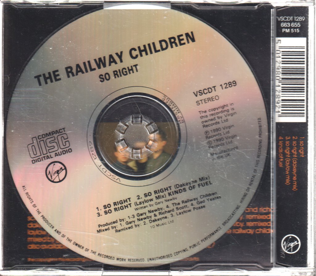 Railway Children - So Right - Cd