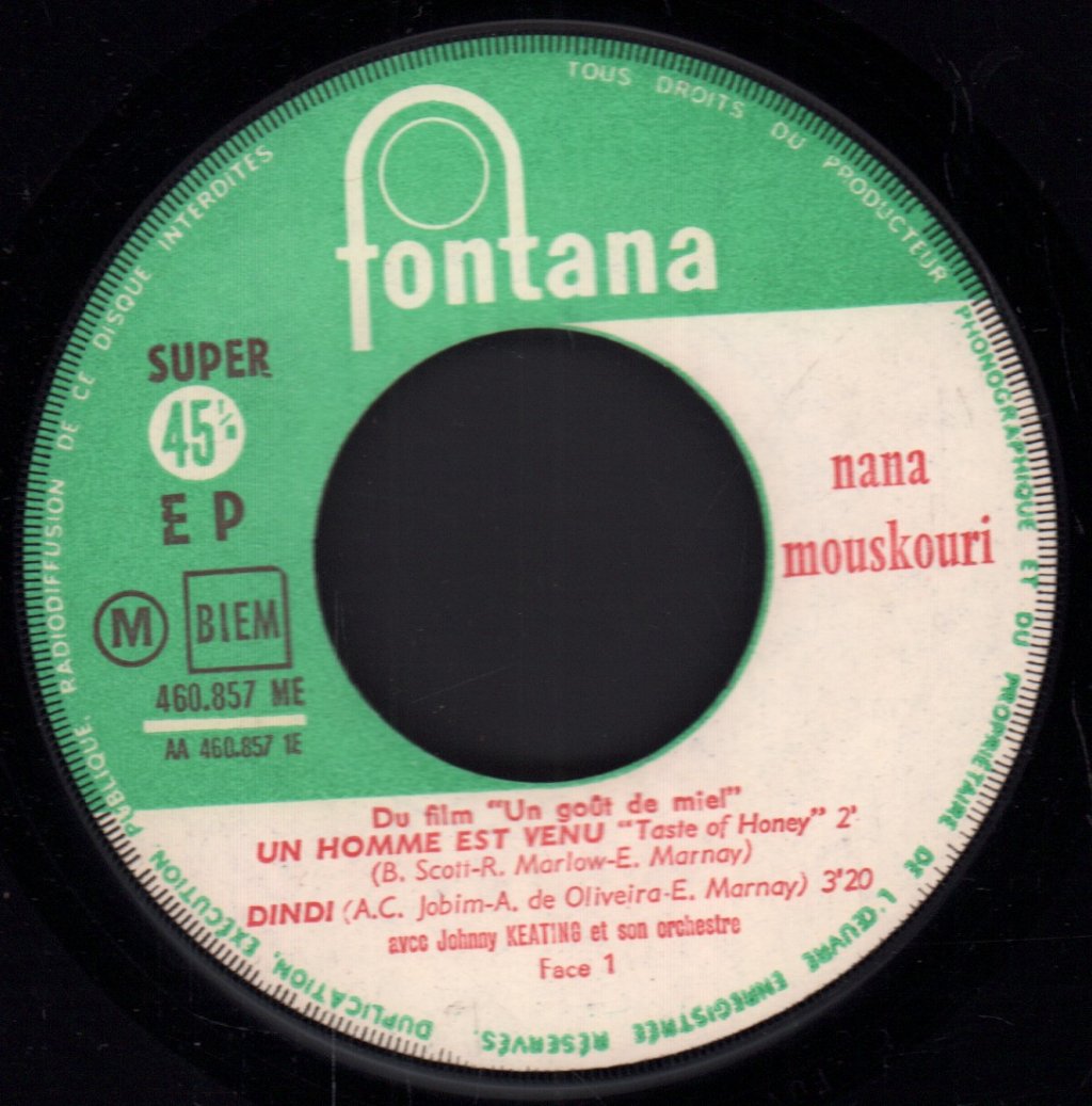 Nana Mouskouri - Un Homme Est Venu - 7 Inch