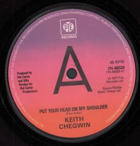 Keith Chegwin - Put Your Head On My Shoulder - 7 Inch