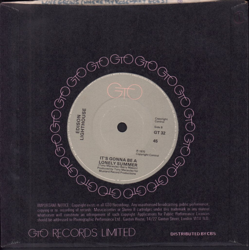Edison Lighthouse - Love Grows Where My Rosemary Goes - 7 Inch