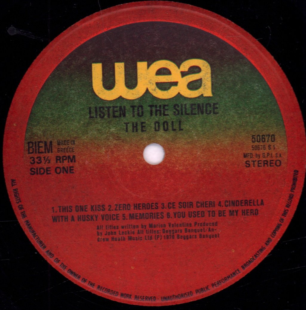 Doll - Listen To The Silence - Lp