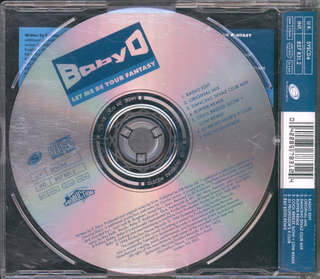 Baby D - Let Me Be Your Fantasy - Cd