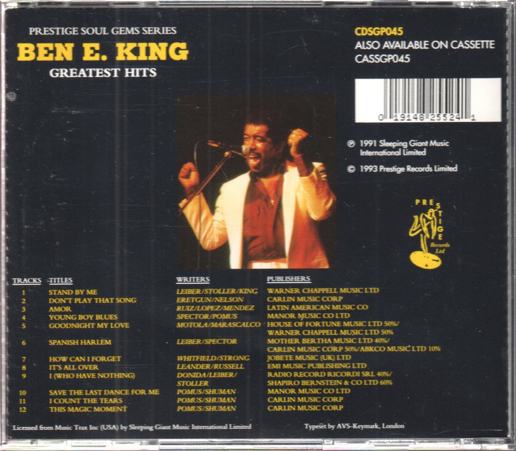 Ben E. King - Greatest Hits - Cd